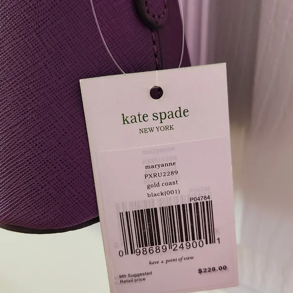 Kate Spade Mandy Cedar Street Purple Crossbody Purse - Picture 4 of 8